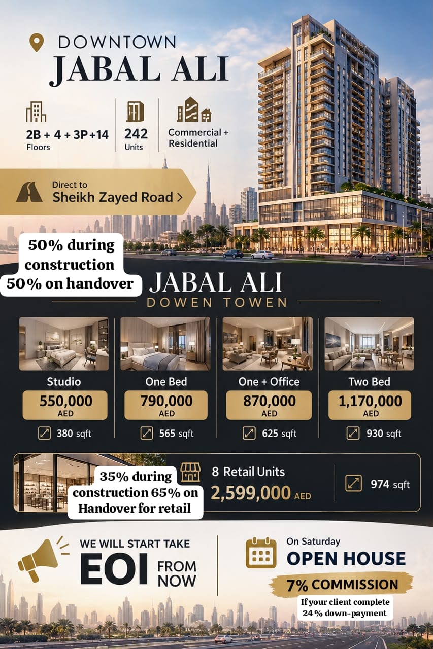 Downtown Jabal Ali Saturday Open House