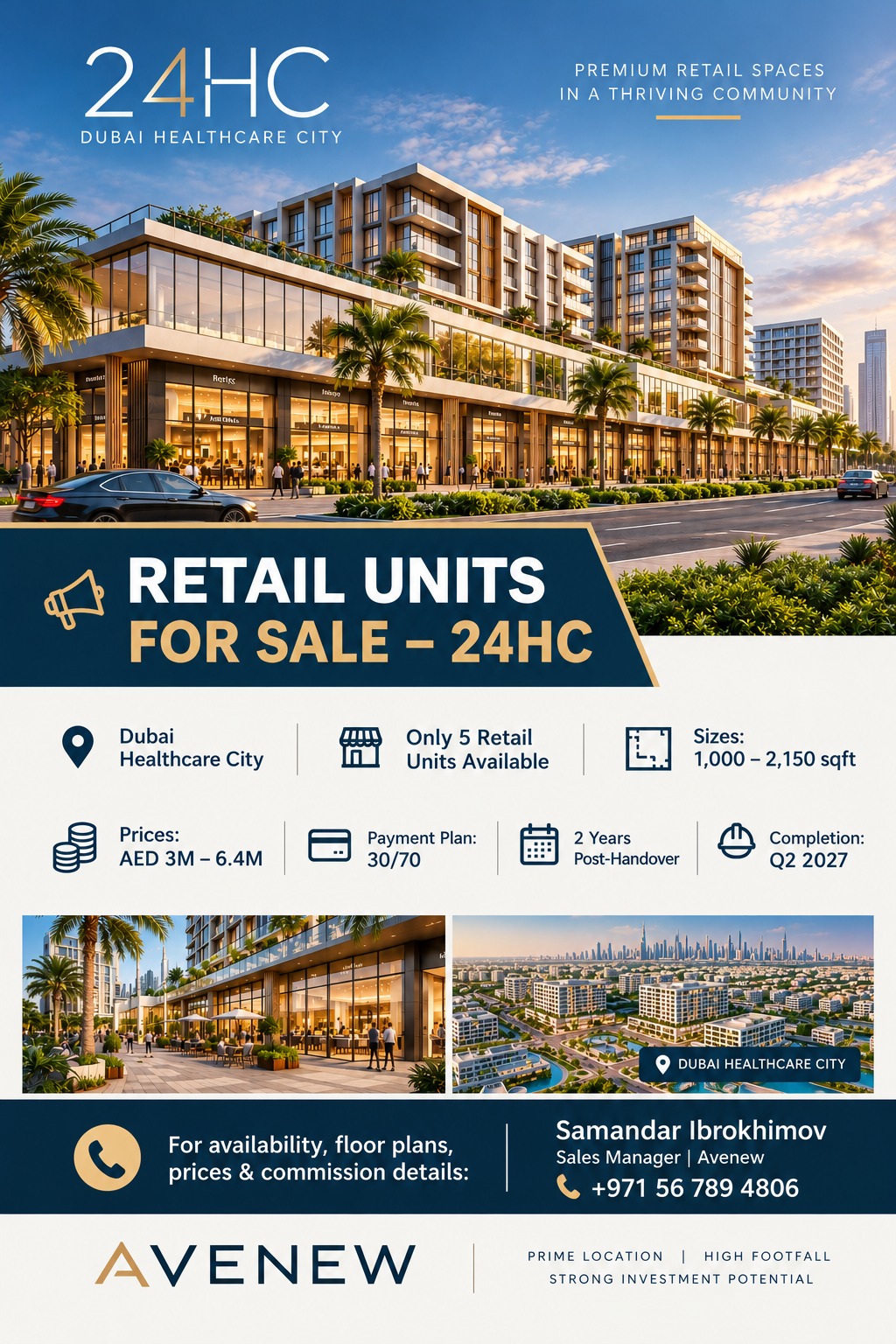 5 Retail Units Available in 24HC