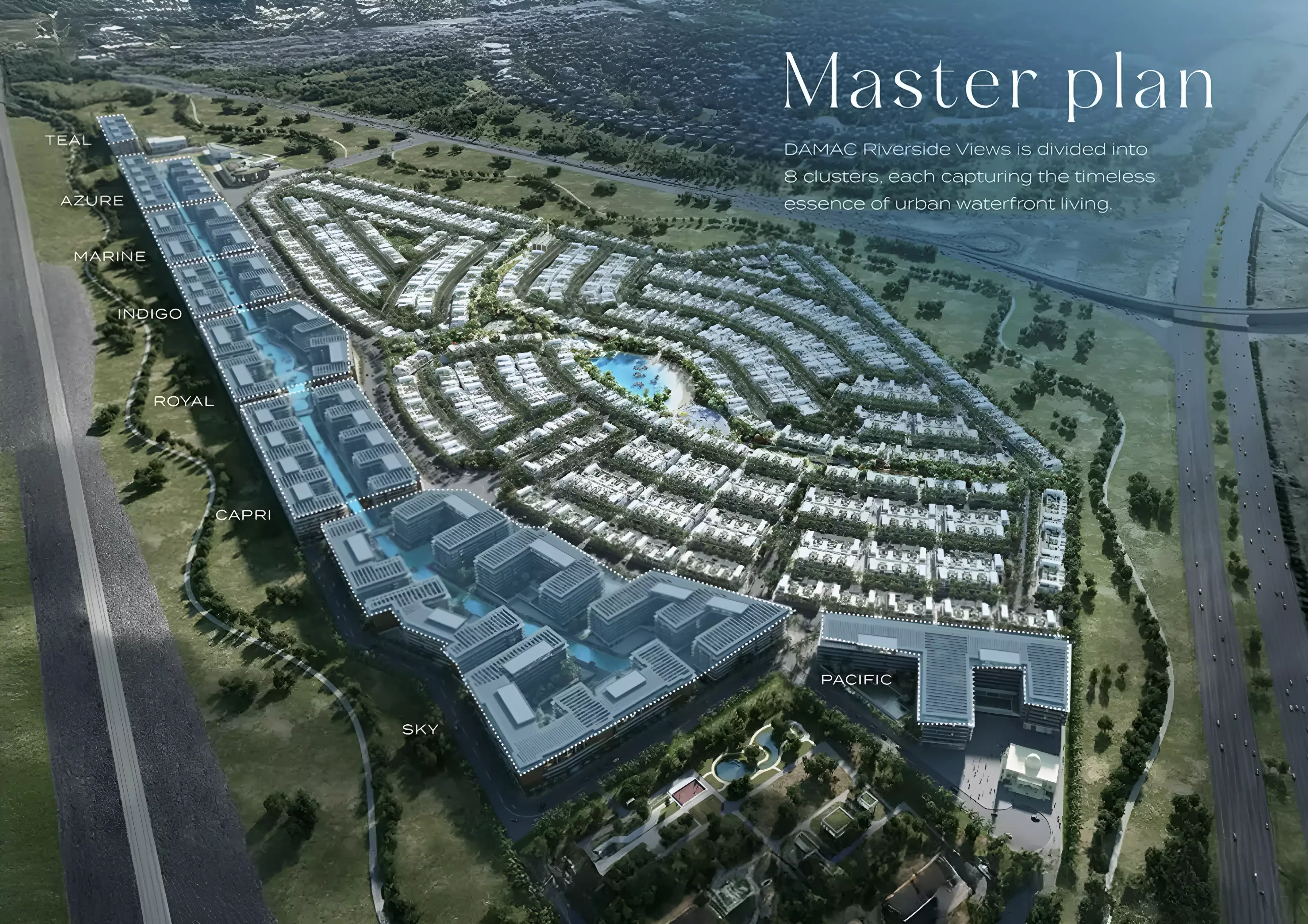 Damac Riverside Views masterplan