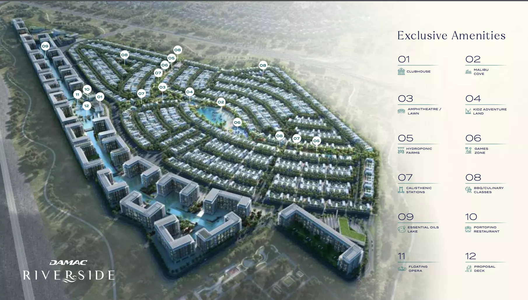 Damac Riverside masterplan