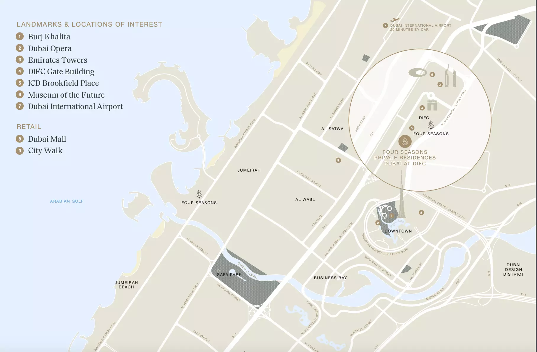 Four Seasons Private Residences at DIFC masterplan