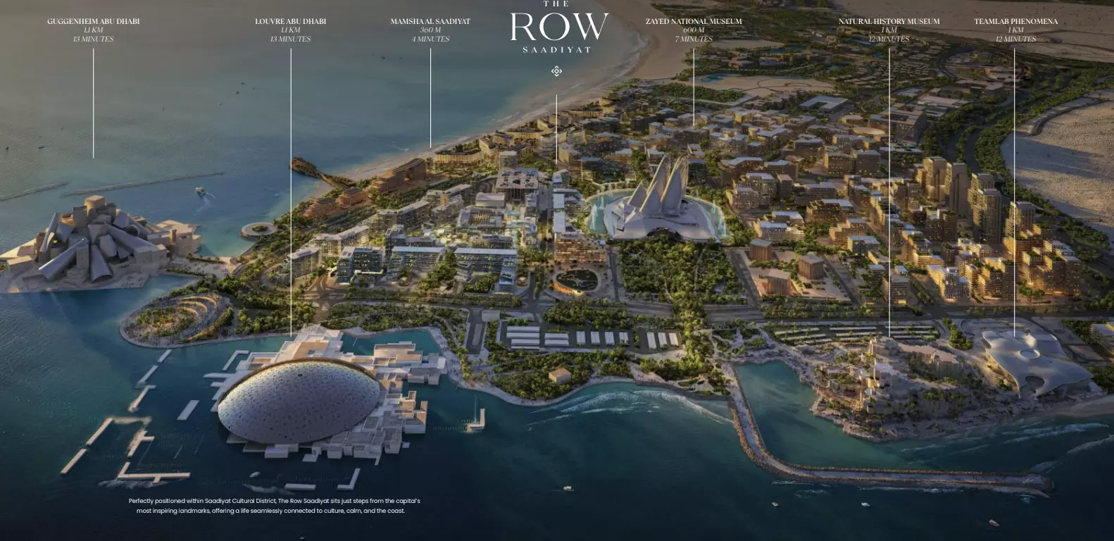 The Row Saadiyat masterplan