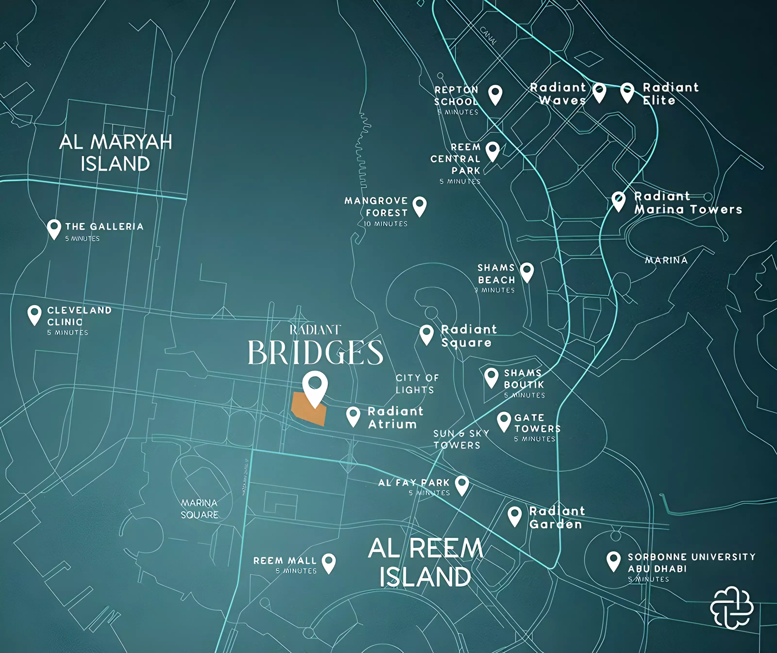 Radiant Bridges masterplan
