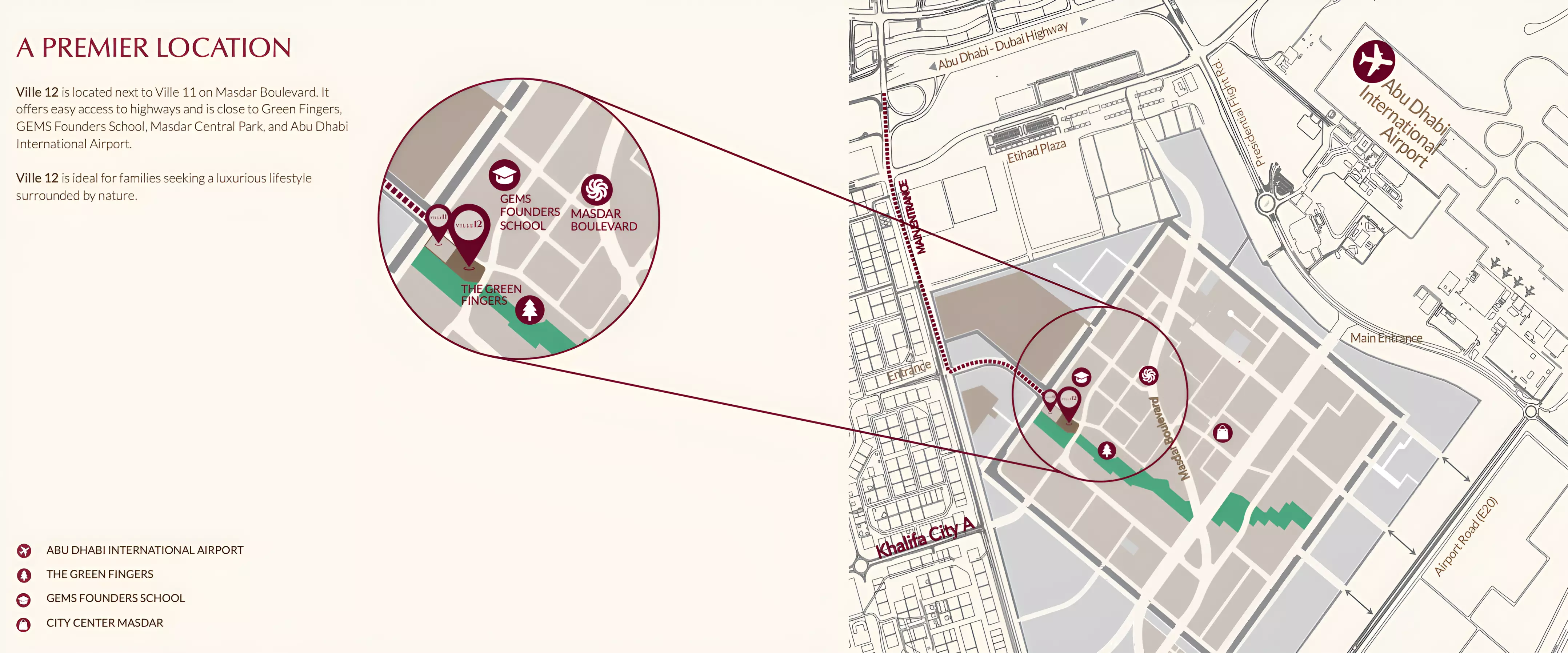 Ville 12 at Masdar City masterplan