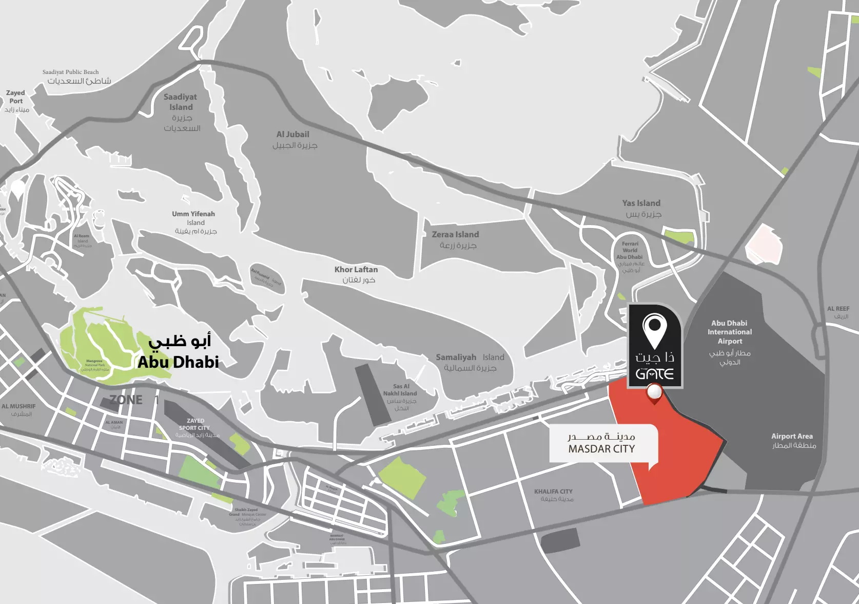 The Gate Masdar City masterplan