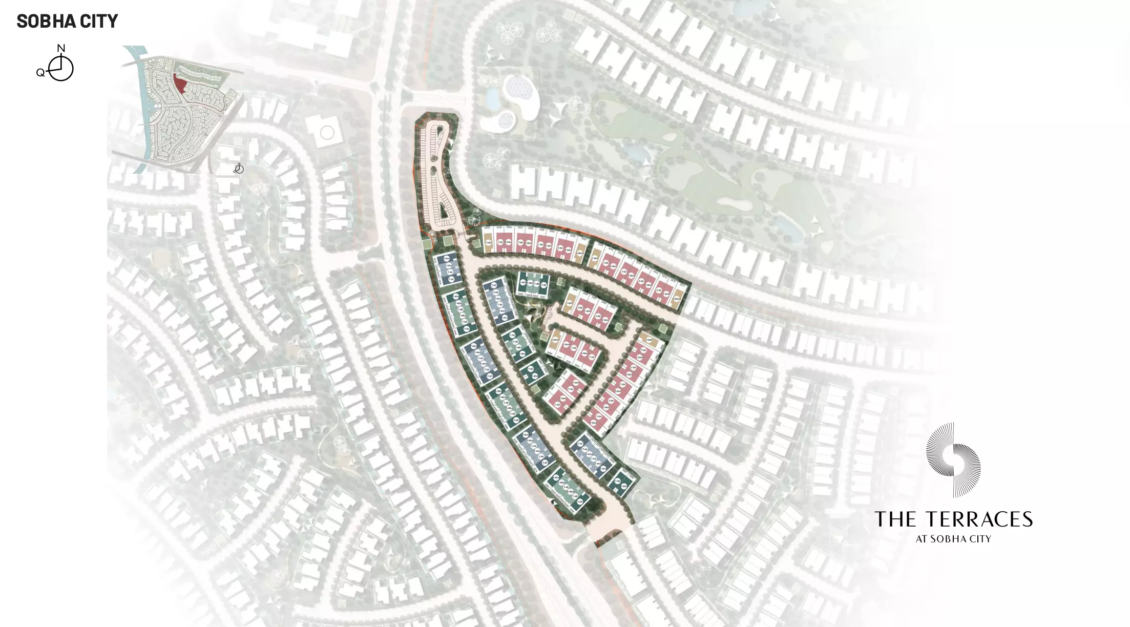 The Terraces at Sobha City masterplan