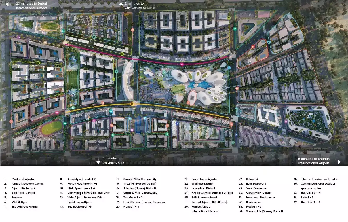 Safa 1 By Arada masterplan