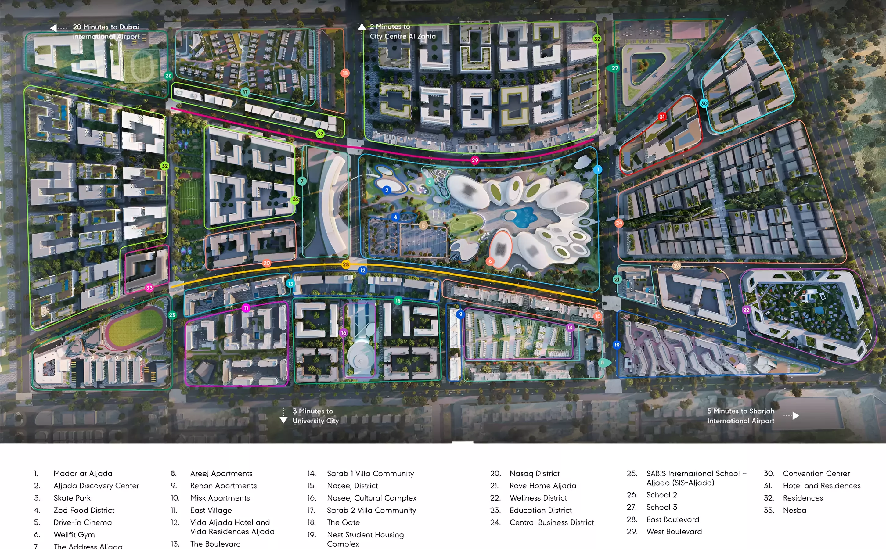 Nesba Phase 3 By Arada masterplan