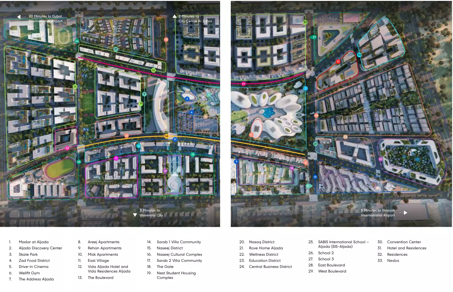 Nesba 1 By Arada masterplan