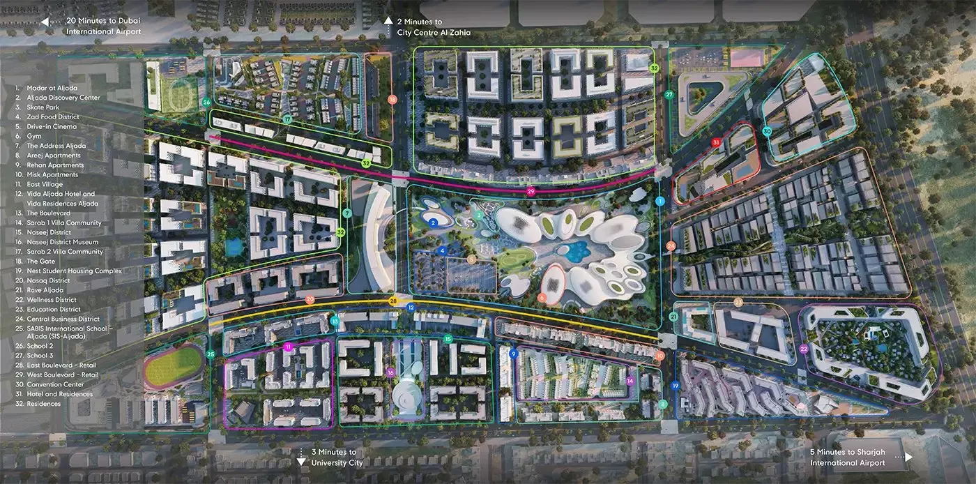 Nasaq Phase 3 By Arada masterplan