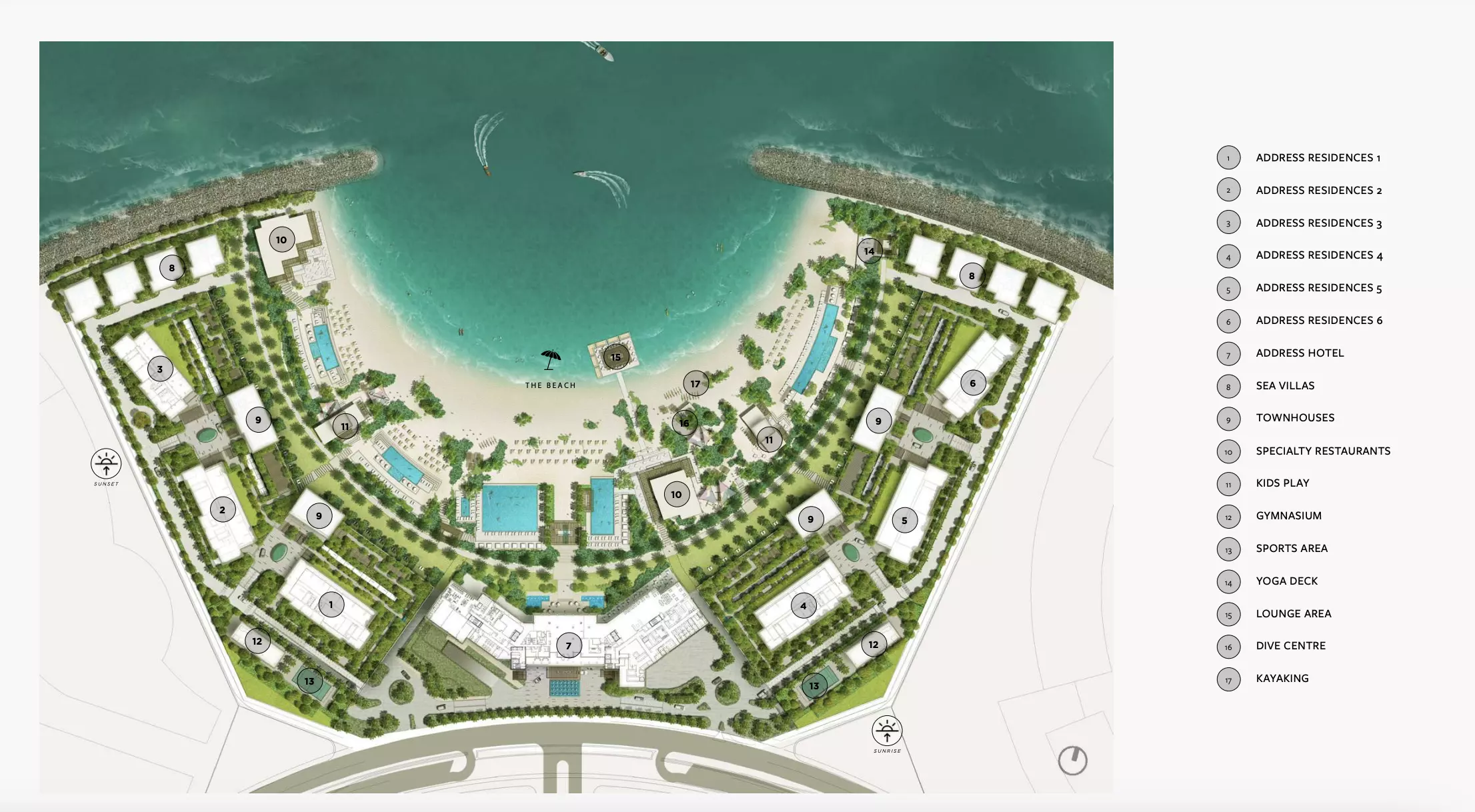 Address Residences Al Marjan Island masterplan