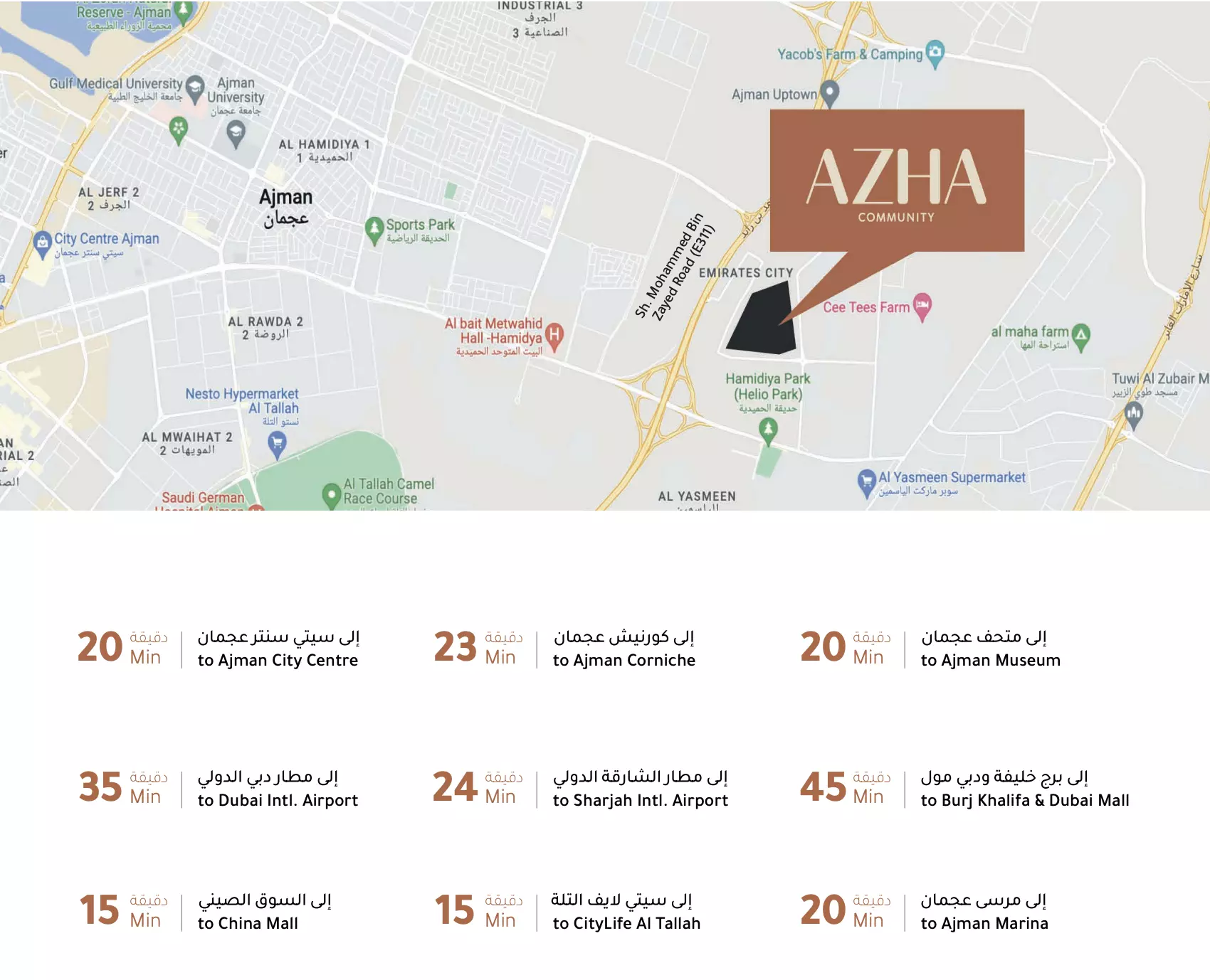 Azha Al Aamra Residences masterplan