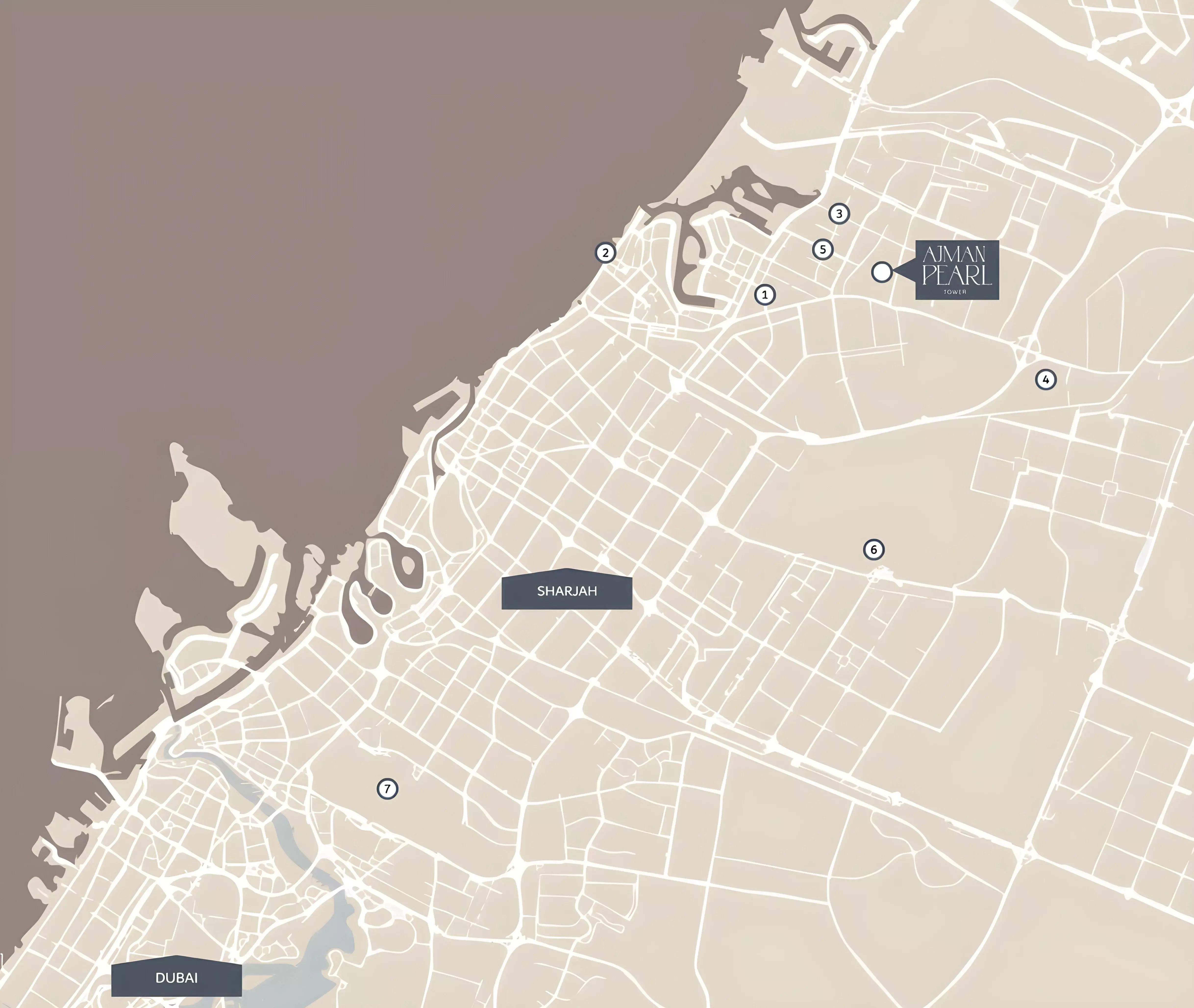 Ajman Pearl Tower masterplan