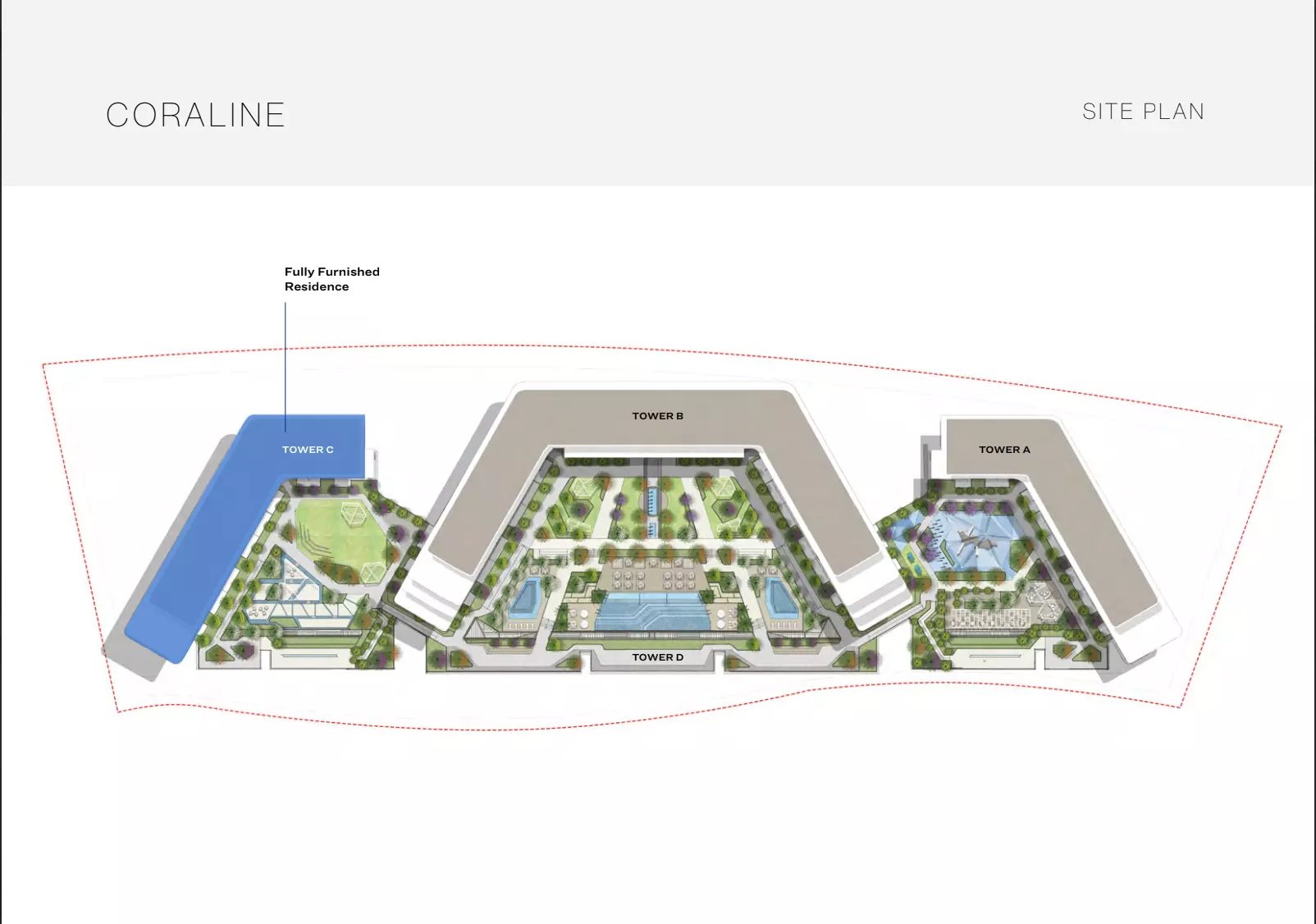 Sobha Coraline Beach Residences masterplan