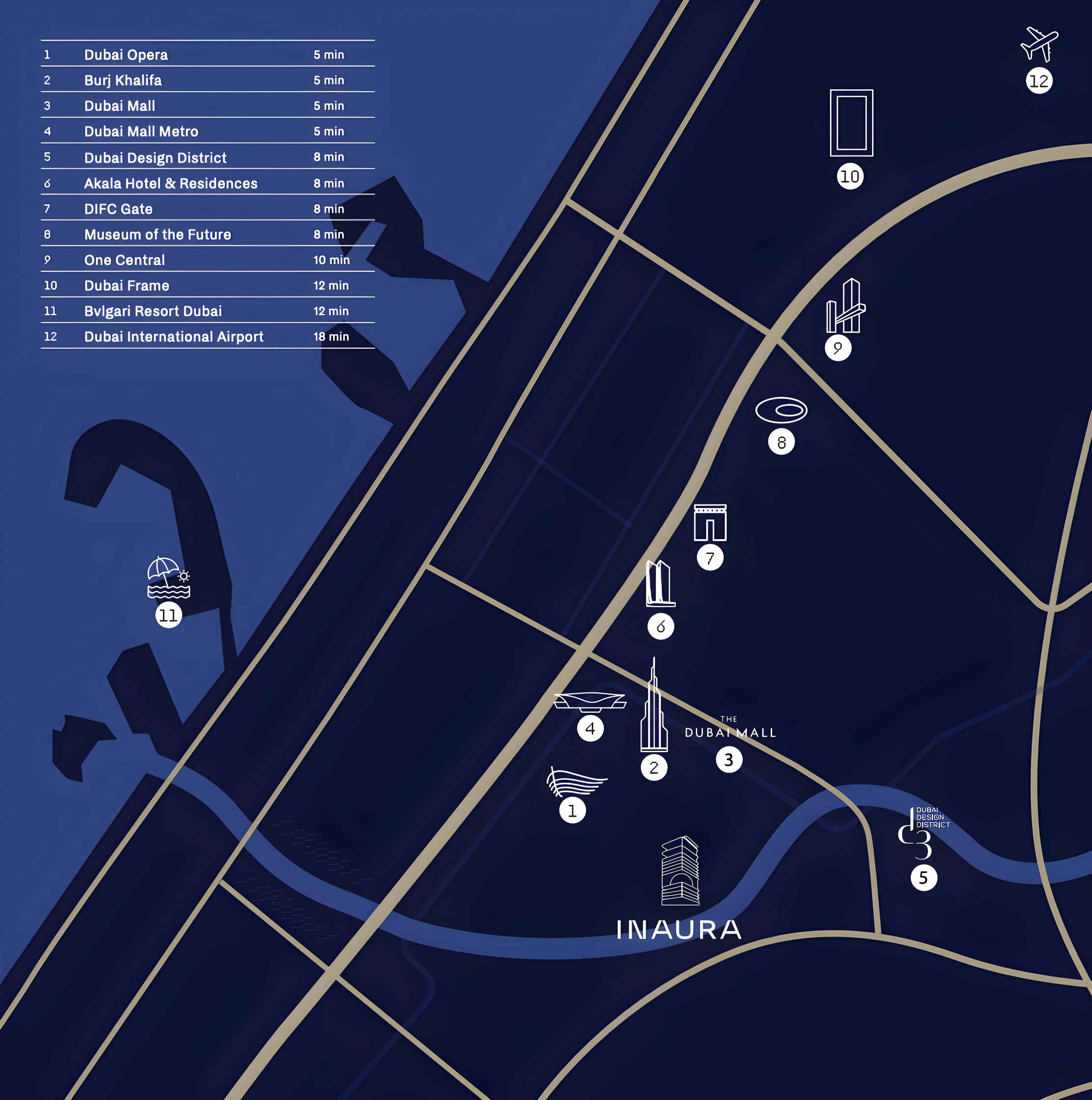 Inaura Hotels & Residences masterplan