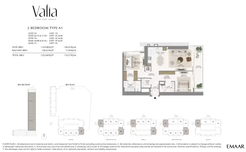 Floor plan, 2 Bed