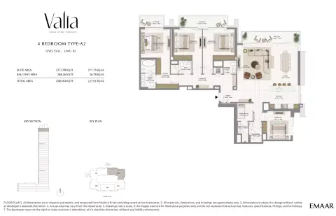 Floor plan, 4 Bed