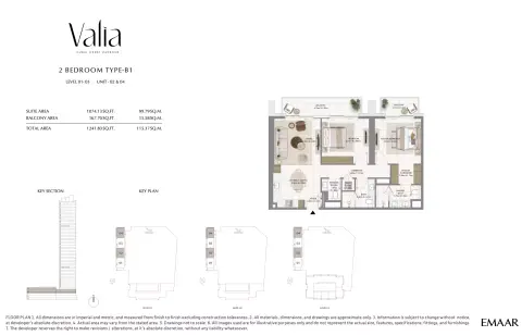 Floor plan, 2 Bed