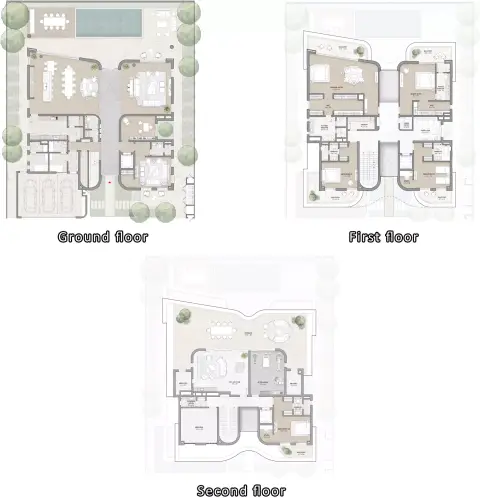 Floor plan, 6 Bed