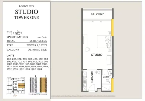 Floor plan, Studio