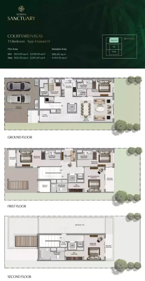 Floor plan, 6 Bed