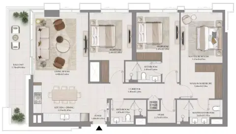 Terra Woods floor plan, 3 Bed, 1,669–1,678 sq ft
