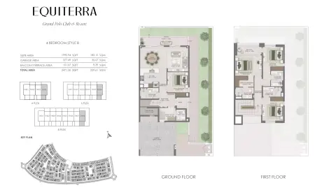 Equiterra floor plan, 4 Bed, 2,471–2,482 sq ft