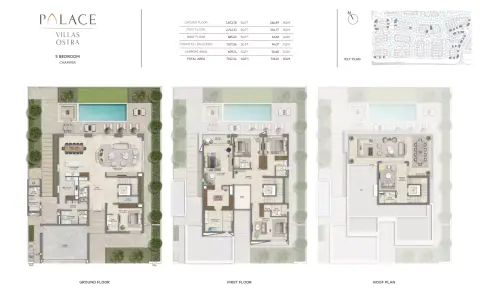 Palace Villas Ostra floor plan, 5 Bed, 7,922–11,181 sq ft