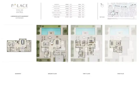 Palace Villas Ostra floor plan, 6 Bed, 12,777–12,958 sq ft