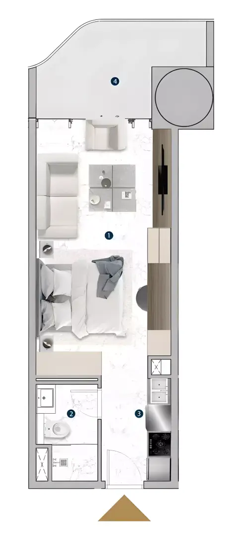 Franck Muller Yachting floor plan, Studio, 379–2,712 sq ft