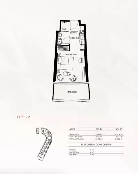 Floor plan, Studio
