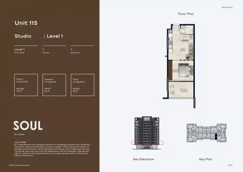 Soul by Vision floor plan, Studio, 469–474 sq ft
