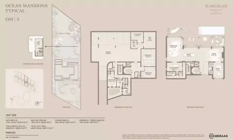 Jumeirah Asora Bay floor plan, 7 Bed, 26,953–47,726 sq ft