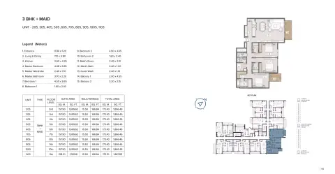 Avenue Residence 8 floor plan, 3 Bed, 1,866–4,173 sq ft