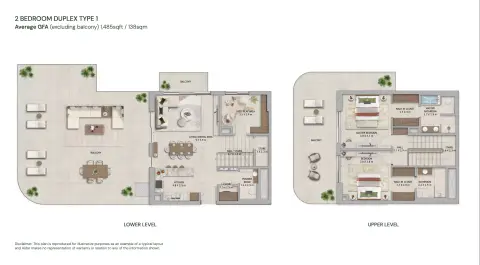 Floor plan, 2 Bed
