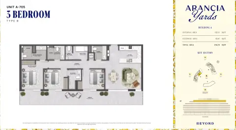 Floor plan, 3 Bed