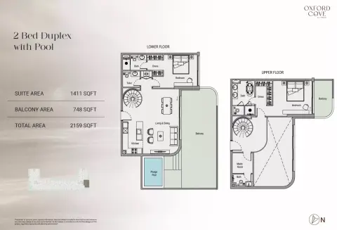 Floor plan, 2 Bed