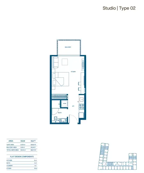 Floor plan, Studio