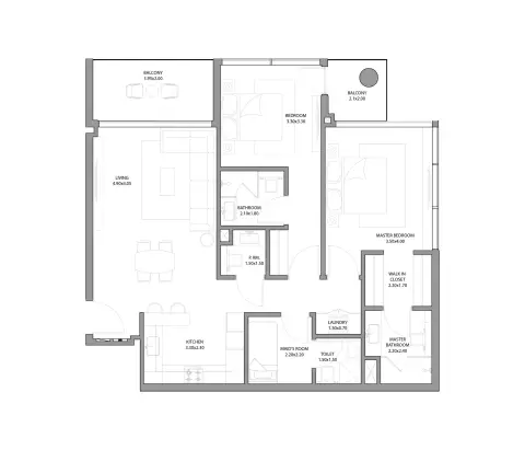 Haven Bay By Metac floor plan, 2 Bed, 1,216–1,944 sq ft