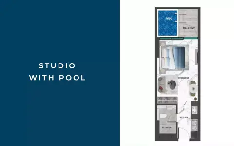 Samana Lake Views floor plan, Studio, 419–463 sq ft