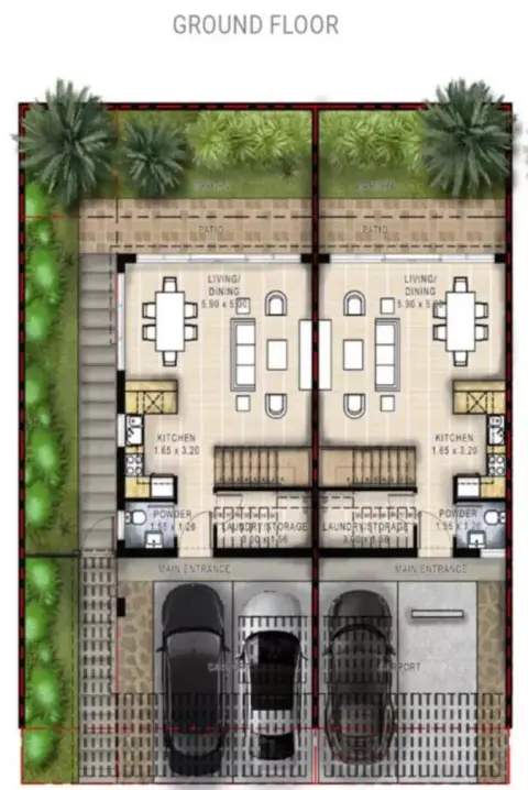 Privilege villlas floor plan, 4 Bed