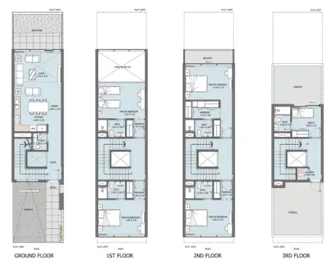 Floor plan, 4 Bed