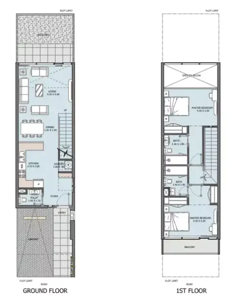 Floor plan, 2 Bed