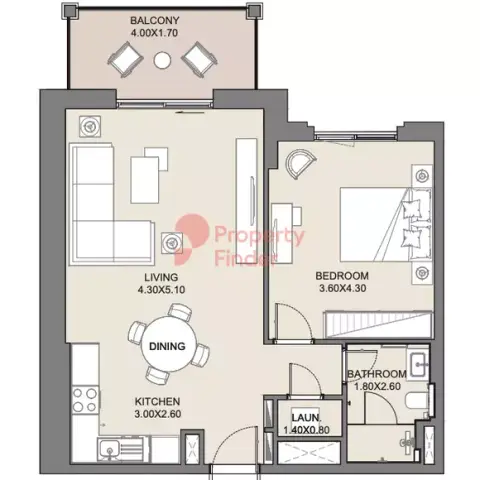 Jadeel Phase 2 By Meraas floor plan, 1 Bed, 743–958 sq ft