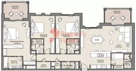Jadeel Phase 2 By Meraas floor plan, 3 Bed, 1,886–2,351 sq ft
