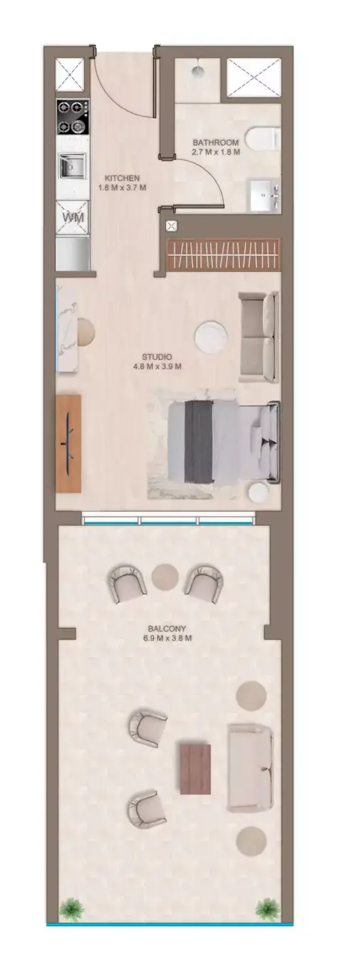 Floor plan, Studio