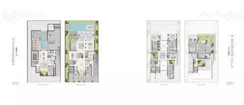 Morocco By Damac floor plan, 6 Bed