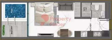 Samana Golf Views floor plan, Studio