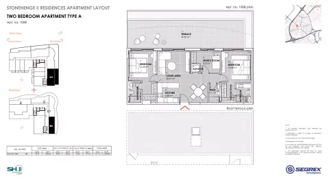 Stonehenge Residences Phase 2 By Segrex floor plan, 2 Bed, 2,337–3,010 sq ft
