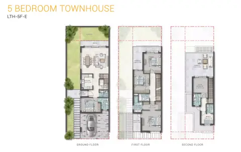Marbella floor plan, 5 Bed